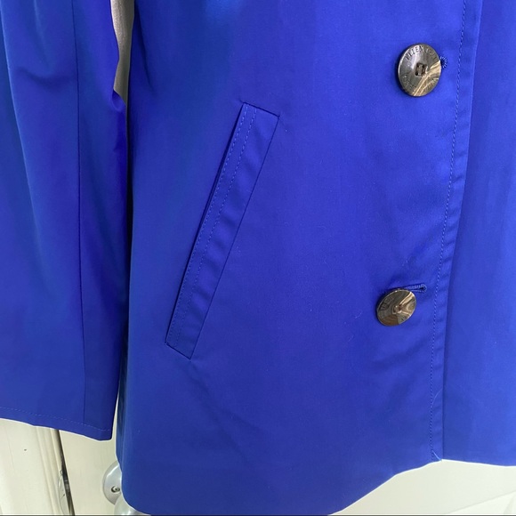 Ellen Tracy royal blue rain coat jacket XS - Picture 4 of 9